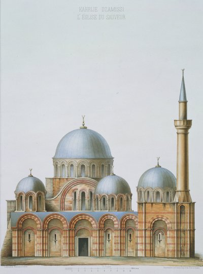 Fassade der Kahrije Dzamissi, die Kirche des Erlösers, aus 